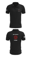 Sparks Fire Department 47442380 Short Sleeve Performance Polo - 18