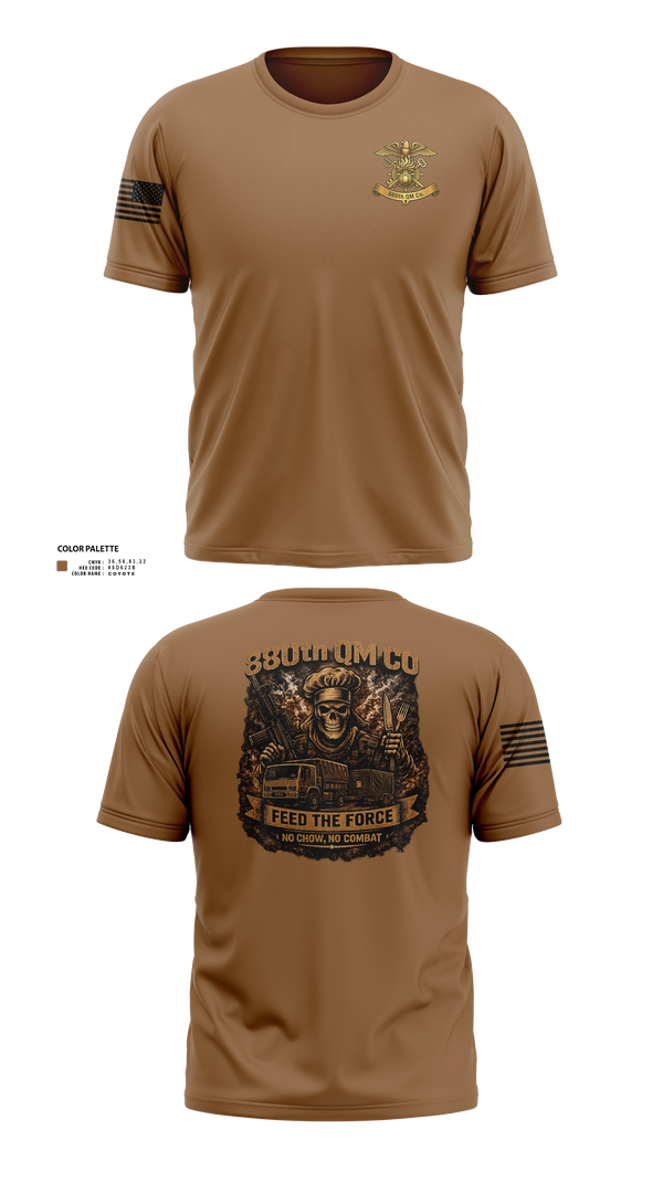 Short Sleeve Performance Shirt, 880th QM CO, Army, Teamtime, Team time, sublimation, custom sports apparel, team uniforms, spirit wear, spiritwear, sports uniforms, custom shirts, team store, custom team store, fundraiser sports, apparel fundraiser