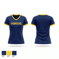 PIONEERS Women's Short Sleeve V-neck Shirt - 1