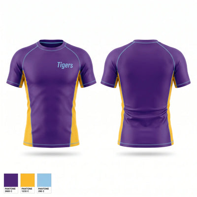 Tigers Short Sleeve Rash Guard Shirt - 1