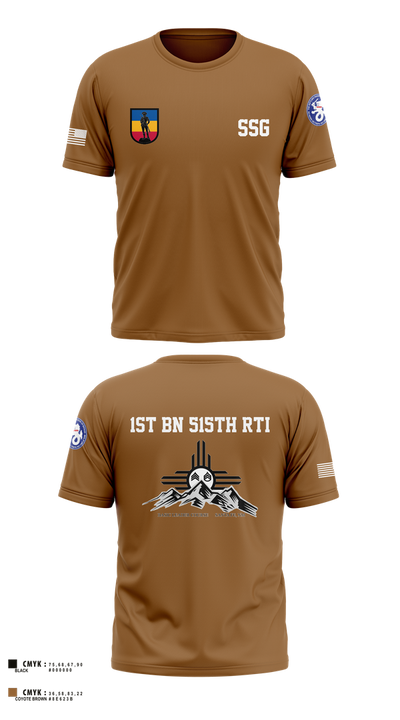 1st BN 515th RTI 17257625 Short Sleeve Performance Shirt - 4