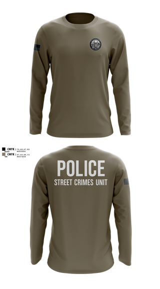 Long Sleeve Performance Shirt, STREET CRIMES, , Teamtime, Team time, sublimation, custom sports apparel, team uniforms, spirit wear, spiritwear, sports uniforms, custom shirts, team store, custom team store, fundraiser sports, apparel fundraiser