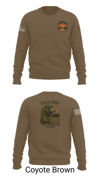 Crew Neck Sweatshirt, 4th Assault Amphibian Battalion, Company B, , Teamtime, Team time, sublimation, custom sports apparel, team uniforms, spirit wear, spiritwear, sports uniforms, custom shirts, team store, custom team store, fundraiser sports, apparel fundraiser