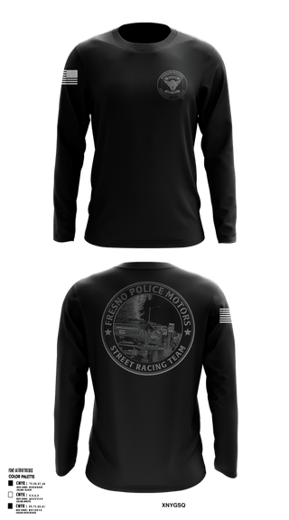 Long Sleeve Performance Shirt, Fresno police department street race team, Police, Teamtime, Team time, sublimation, custom sports apparel, team uniforms, spirit wear, spiritwear, sports uniforms, custom shirts, team store, custom team store, fundraiser sports, apparel fundraiser