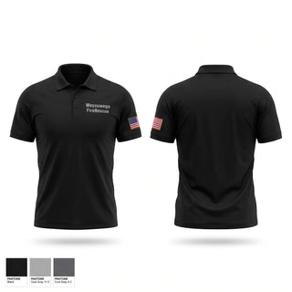 Short Sleeve Performance Polo, Weyauwega Fire/Rescue, Fire Department, Teamtime, Team time, sublimation, custom sports apparel, team uniforms, spirit wear, spiritwear, sports uniforms, custom shirts, team store, custom team store, fundraiser sports, apparel fundraiser