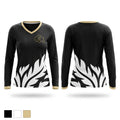 Buffalo Bison Women's Long Sleeve V-neck Shirt - 1