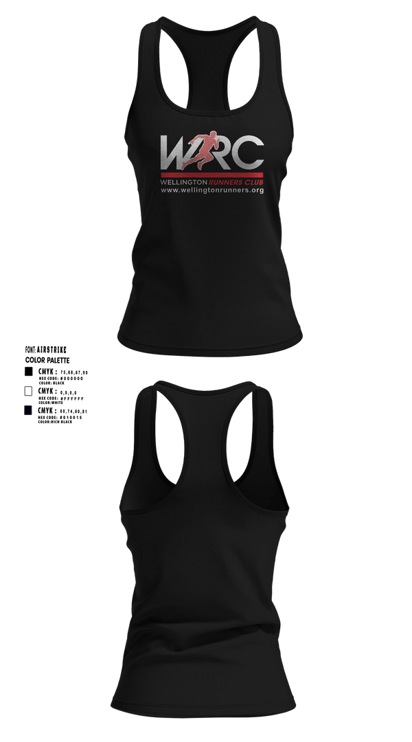 Womens Track Singlet, Wellington Runners Club, Spirit Store, Teamtime, Team time, sublimation, custom sports apparel, team uniforms, spirit wear, spiritwear, sports uniforms, custom shirts, team store, custom team store, fundraiser sports, apparel fundraiser