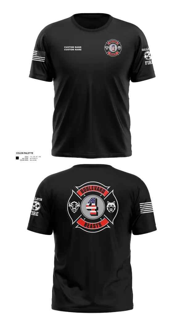 Short Sleeve Performance Shirt, Gallatin Fire Department Station 4, Fire Department, Teamtime, Team time, sublimation, custom sports apparel, team uniforms, spirit wear, spiritwear, sports uniforms, custom shirts, team store, custom team store, fundraiser sports, apparel fundraiser