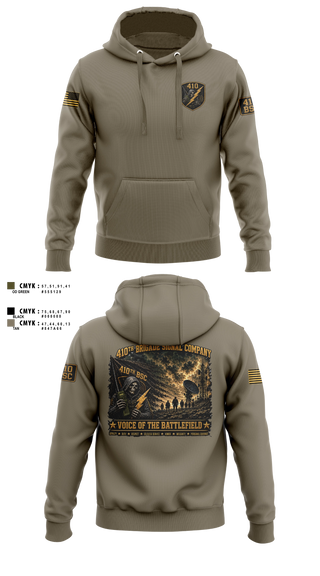 Hoodie, 410th Brigade Signal Company, Army, Teamtime, Team time, sublimation, custom sports apparel, team uniforms, spirit wear, spiritwear, sports uniforms, custom shirts, team store, custom team store, fundraiser sports, apparel fundraiser