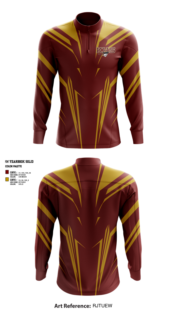 Quarter Zip Jacket, Kingston High School Cheer, Cheer, Teamtime, Team time, sublimation, custom sports apparel, team uniforms, spirit wear, spiritwear, sports uniforms, custom shirts, team store, custom team store, fundraiser sports, apparel fundraiser