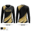 Gaffney Indians Women's Long Sleeve V-neck Shirt - 1