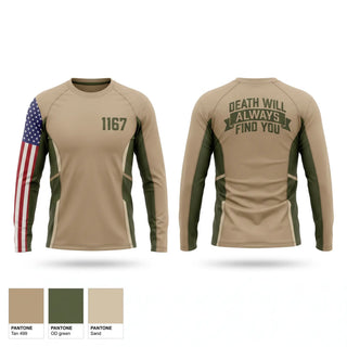 Long Sleeve Performance Shirt, 1-167, Army, Teamtime, Team time, sublimation, custom sports apparel, team uniforms, spirit wear, spiritwear, sports uniforms, custom shirts, team store, custom team store, fundraiser sports, apparel fundraiser