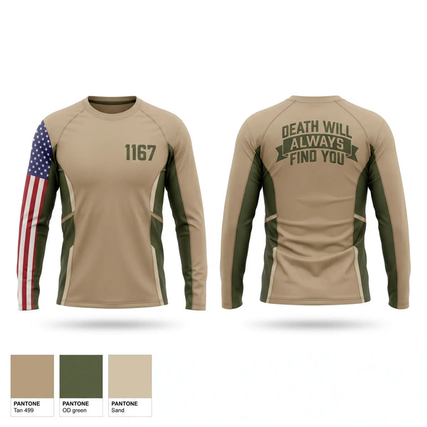 Long Sleeve Performance Shirt, 1-167, Army, Teamtime, Team time, sublimation, custom sports apparel, team uniforms, spirit wear, spiritwear, sports uniforms, custom shirts, team store, custom team store, fundraiser sports, apparel fundraiser