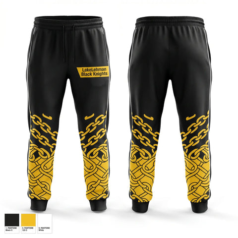 Sweatpants, Lake-Lehman Black Knights, Men's Basketball, Teamtime, Team time, sublimation, custom sports apparel, team uniforms, spirit wear, spiritwear, sports uniforms, custom shirts, team store, custom team store, fundraiser sports, apparel fundraiser