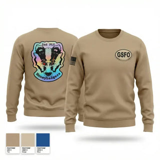 Crew Neck Sweatshirt, 2nd plt Aco 1-16 INF, Army, Teamtime, Team time, sublimation, custom sports apparel, team uniforms, spirit wear, spiritwear, sports uniforms, custom shirts, team store, custom team store, fundraiser sports, apparel fundraiser