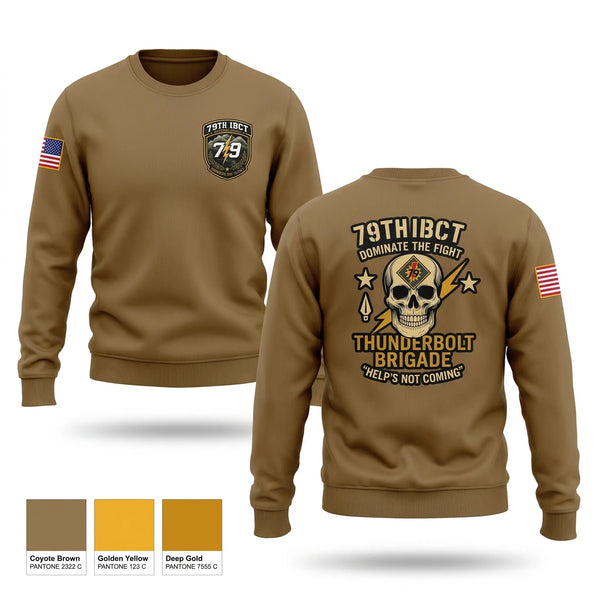 Crew Neck Sweatshirt, HHC 79TH IBCT, National Guard, Teamtime, Team time, sublimation, custom sports apparel, team uniforms, spirit wear, spiritwear, sports uniforms, custom shirts, team store, custom team store, fundraiser sports, apparel fundraiser