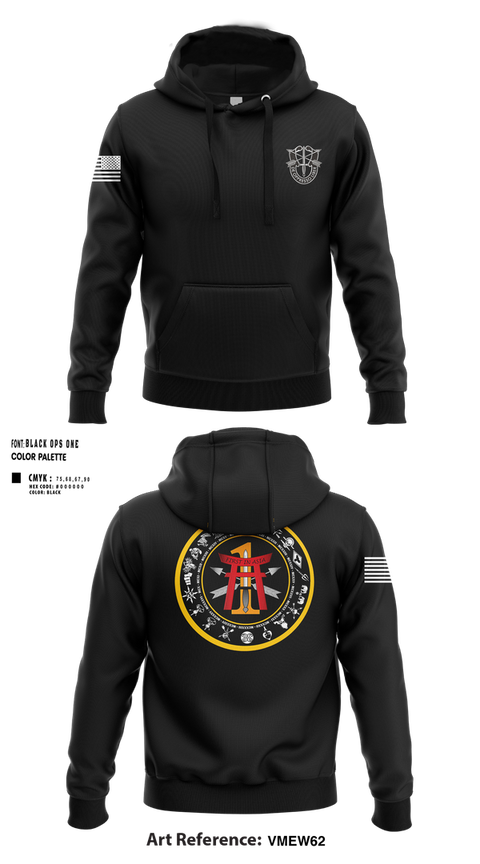 Hoodie, 1st Battalion, 1st Special Forces Group (Airborne), Army, Teamtime, Team time, sublimation, custom sports apparel, team uniforms, spirit wear, spiritwear, sports uniforms, custom shirts, team store, custom team store, fundraiser sports, apparel fundraiser