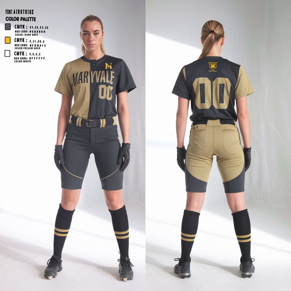 Two Button Softball Jersey, Maryvale, Softball, Teamtime, Team time, sublimation, custom sports apparel, team uniforms, spirit wear, spiritwear, sports uniforms, custom shirts, team store, custom team store, fundraiser sports, apparel fundraiser