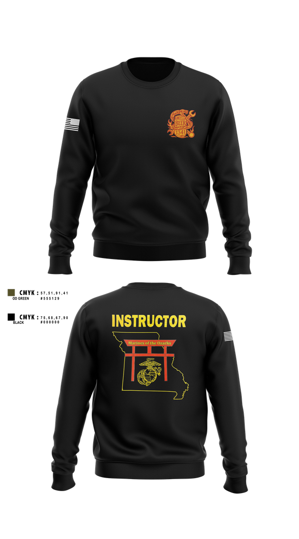 Crew Neck Sweatshirt, MARCOR DET FLW, , Teamtime, Team time, sublimation, custom sports apparel, team uniforms, spirit wear, spiritwear, sports uniforms, custom shirts, team store, custom team store, fundraiser sports, apparel fundraiser