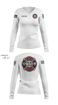 Gallatin Fire Department Station 4 20459748 Women's Long Sleeve V-neck Shirt - 60