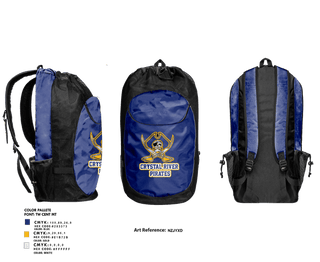 Gear Bag, Crystal River Pirates, , Teamtime, Team time, sublimation, custom sports apparel, team uniforms, spirit wear, spiritwear, sports uniforms, custom shirts, team store, custom team store, fundraiser sports, apparel fundraiser