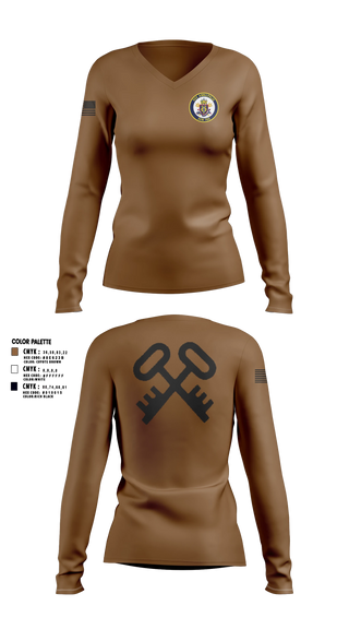 Womens Long Sleeve Vneck Shirt, USS ANNAPOLIS, Navy, Teamtime, Team time, sublimation, custom sports apparel, team uniforms, spirit wear, spiritwear, sports uniforms, custom shirts, team store, custom team store, fundraiser sports, apparel fundraiser