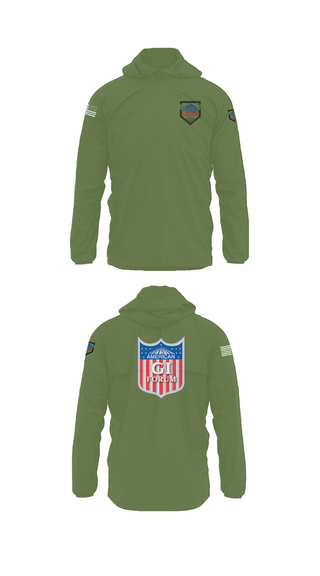 Windbreaker, Agif board, Army, Teamtime, Team time, sublimation, custom sports apparel, team uniforms, spirit wear, spiritwear, sports uniforms, custom shirts, team store, custom team store, fundraiser sports, apparel fundraiser