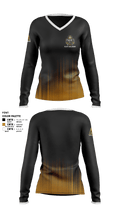 Cliff Williams 44334709 Women's Long Sleeve V-neck Shirt - 1