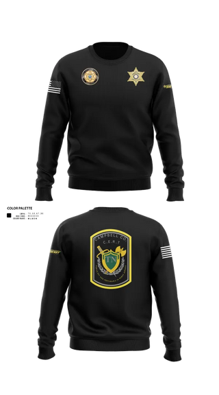 Crew Neck Sweatshirt, C.C.S.O. CERT, , Teamtime, Team time, sublimation, custom sports apparel, team uniforms, spirit wear, spiritwear, sports uniforms, custom shirts, team store, custom team store, fundraiser sports, apparel fundraiser