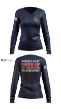 Winfield foley fire protection district Women's Long Sleeve V-neck Shirt - 3