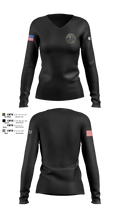 Major Theft Task Force Women's Long Sleeve V-neck Shirt - 104