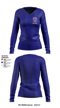 W.I.T. 71993395 Women's Long Sleeve V-neck Shirt - 5