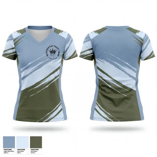 Womens Short Sleeve Vneck Shirt, No Sympathy Fight Team, , Teamtime, Team time, sublimation, custom sports apparel, team uniforms, spirit wear, spiritwear, sports uniforms, custom shirts, team store, custom team store, fundraiser sports, apparel fundraiser