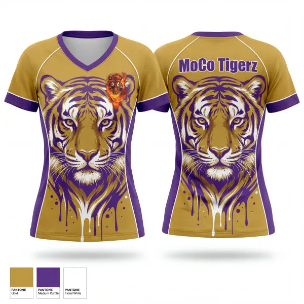 Womens Short Sleeve Vneck Shirt, MoCo, Men's Basketball, Teamtime, Team time, sublimation, custom sports apparel, team uniforms, spirit wear, spiritwear, sports uniforms, custom shirts, team store, custom team store, fundraiser sports, apparel fundraiser