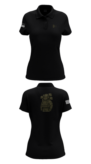 Womens Short Sleeve Performance Polo, Deployment & Distribution Flight, , Teamtime, Team time, sublimation, custom sports apparel, team uniforms, spirit wear, spiritwear, sports uniforms, custom shirts, team store, custom team store, fundraiser sports, apparel fundraiser