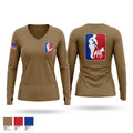 G Women's Long Sleeve V-neck Shirt - 1
