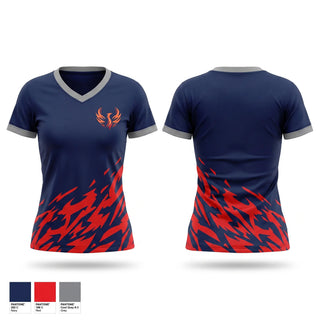 Womens Short Sleeve Vneck Shirt, Lady Phoenix, Softball, Teamtime, Team time, sublimation, custom sports apparel, team uniforms, spirit wear, spiritwear, sports uniforms, custom shirts, team store, custom team store, fundraiser sports, apparel fundraiser