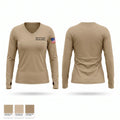 Morris County Sheriffs Office Women's Long Sleeve V-neck Shirt - 1