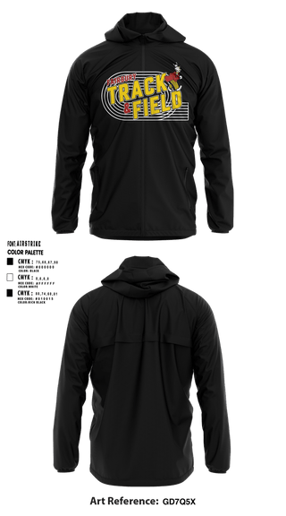 Windbreaker, Fairbury Jeffs Track & Field, Track & Field, Teamtime, Team time, sublimation, custom sports apparel, team uniforms, spirit wear, spiritwear, sports uniforms, custom shirts, team store, custom team store, fundraiser sports, apparel fundraiser