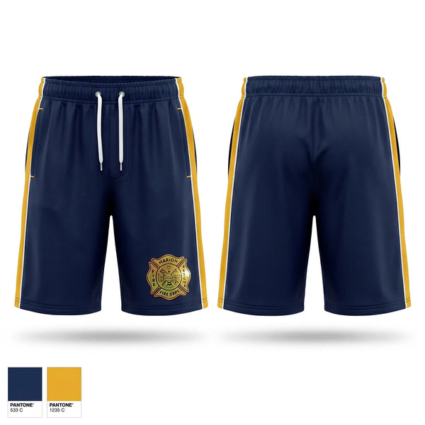 Athletic Shorts With Pockets, Marion Fire Rescue, Fire Department, Teamtime, Team time, sublimation, custom sports apparel, team uniforms, spirit wear, spiritwear, sports uniforms, custom shirts, team store, custom team store, fundraiser sports, apparel fundraiser