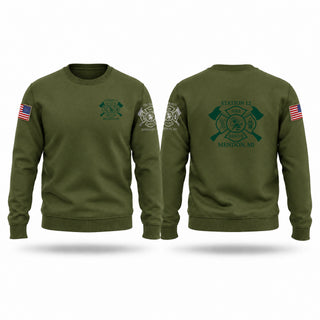 Crew Neck Sweatshirt, Mendon Fire, Fire Department, Teamtime, Team time, sublimation, custom sports apparel, team uniforms, spirit wear, spiritwear, sports uniforms, custom shirts, team store, custom team store, fundraiser sports, apparel fundraiser