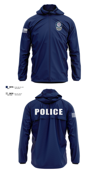 Windbreaker, team name, Police, Teamtime, Team time, sublimation, custom sports apparel, team uniforms, spirit wear, spiritwear, sports uniforms, custom shirts, team store, custom team store, fundraiser sports, apparel fundraiser
