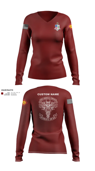 Womens Long Sleeve Vneck Shirt, , , Teamtime, Team time, sublimation, custom sports apparel, team uniforms, spirit wear, spiritwear, sports uniforms, custom shirts, team store, custom team store, fundraiser sports, apparel fundraiser