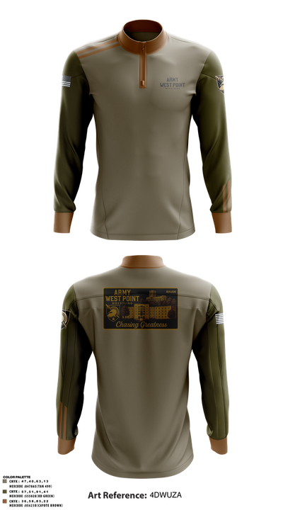 West Point Wrestling 35043385 Quarter Zip Jacket - 1