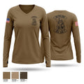 JEA HSC 111 97236273 Women's Long Sleeve V-neck Shirt - 1