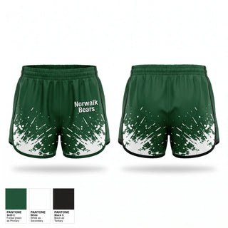 Womens Shorts, Norwalk Bears, , Teamtime, Team time, sublimation, custom sports apparel, team uniforms, spirit wear, spiritwear, sports uniforms, custom shirts, team store, custom team store, fundraiser sports, apparel fundraiser