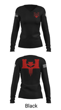 B co 334th BEB 63432042 Women's Long Sleeve V-neck Shirt - 37