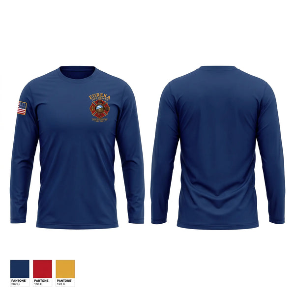 Long Sleeve Performance Shirt, Eureka Fire Department, Fire Department, Teamtime, Team time, sublimation, custom sports apparel, team uniforms, spirit wear, spiritwear, sports uniforms, custom shirts, team store, custom team store, fundraiser sports, apparel fundraiser