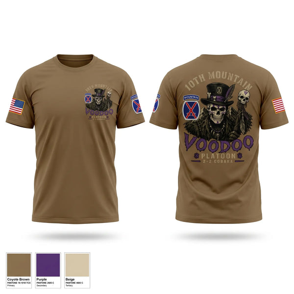 Old School Cotton Feel Shirt, Voodoo Platoon, Army, Teamtime, Team time, sublimation, custom sports apparel, team uniforms, spirit wear, spiritwear, sports uniforms, custom shirts, team store, custom team store, fundraiser sports, apparel fundraiser