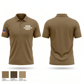 Short Sleeve Performance Polo, 428th Transportation Company, Army, Teamtime, Team time, sublimation, custom sports apparel, team uniforms, spirit wear, spiritwear, sports uniforms, custom shirts, team store, custom team store, fundraiser sports, apparel fundraiser